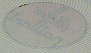 Backside of sign